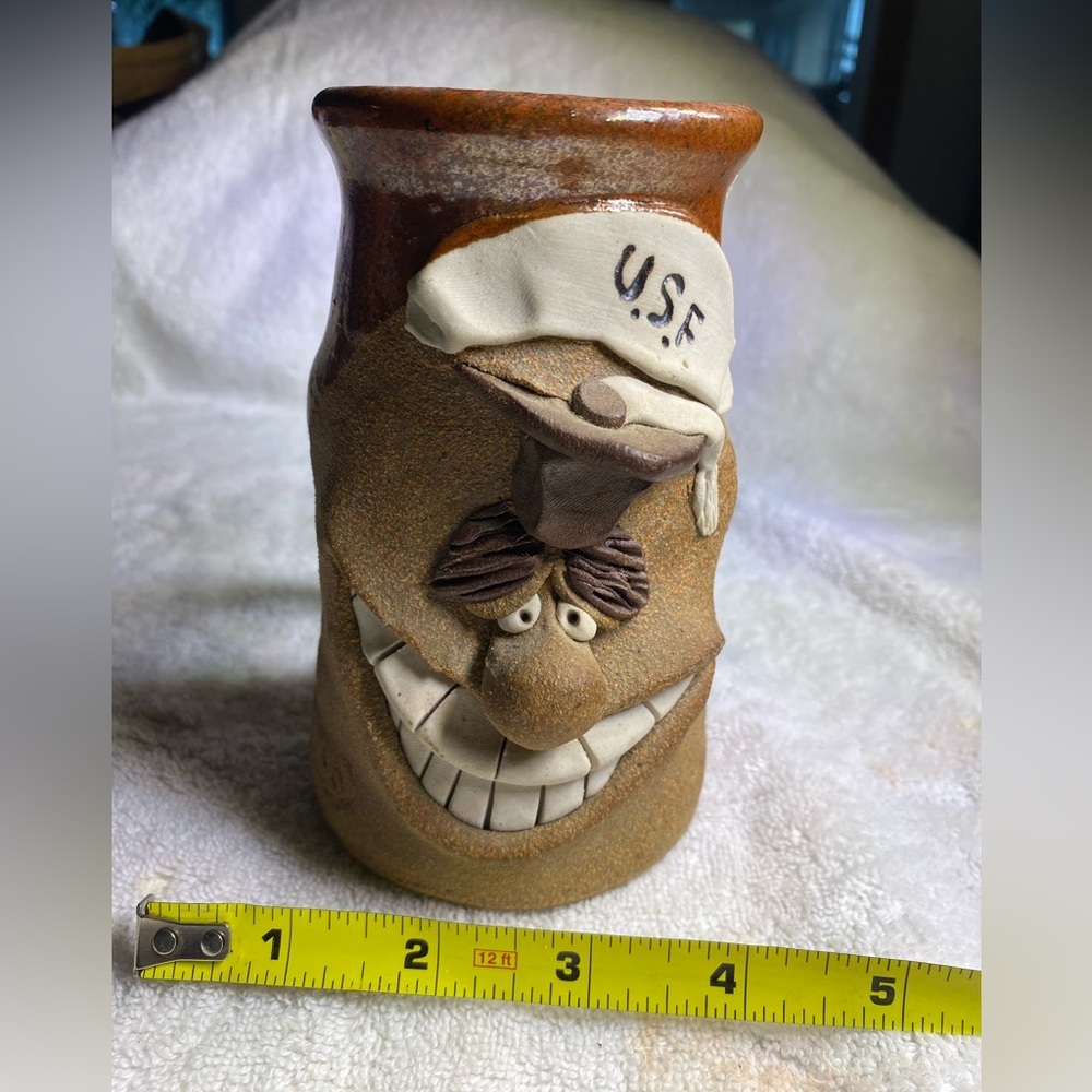 Ugly Face Mug Vintage Studio Pottery